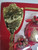 Vintage Set of 4 VICTORIA'S COLLECTION GLASS CHRISTMAS ORNAMENTS - RED AND GOLD