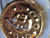 4 Pack of Clear and Frosted Glass C & D Christmas Ornaments with Gold accents