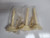 Lot of 3 Vintage Single Bulb Candoliers - Electric Candles Tested Working