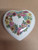 Pretty Heart Shaped Ceramic Potpourri Diffuser with Floral Design Top Notch USA
