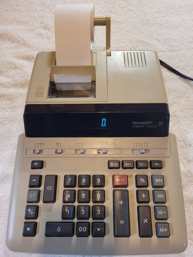 SHARP COMPET VX-2652B 12 DIGIT DESK TOP TABULATING CALCULATOR