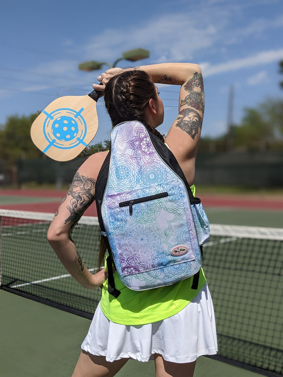 Womens Pickleball Backpack | Mandala Dreams | Taboo Fashions