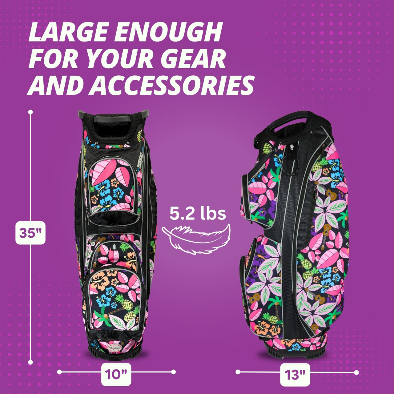 Womens Resort Golf Bag | 14-Way, Tropical Paradise | Taboo Fashions