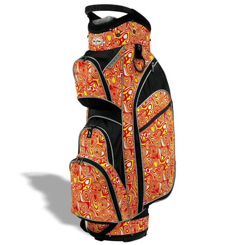 Taboo Fashions Ladies Golf Cart Bag Orange Lava