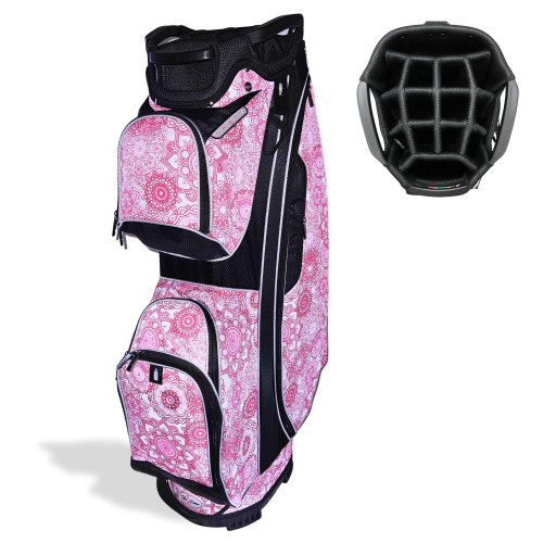 Lightweight 14-Way Women’s Golf Cart Bag – Resort Collection (Pink Mandala)