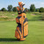 14-Way Lightweight Designer Women's Golf Cart Bag with Cooler - Orange Lava