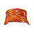 Front view of ladies Orange Lava visor for tennis, golf, pickleball & more