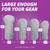 Black Tie Polka Dot 4-Pack Golf Club Head Covers for Women - Dimensions