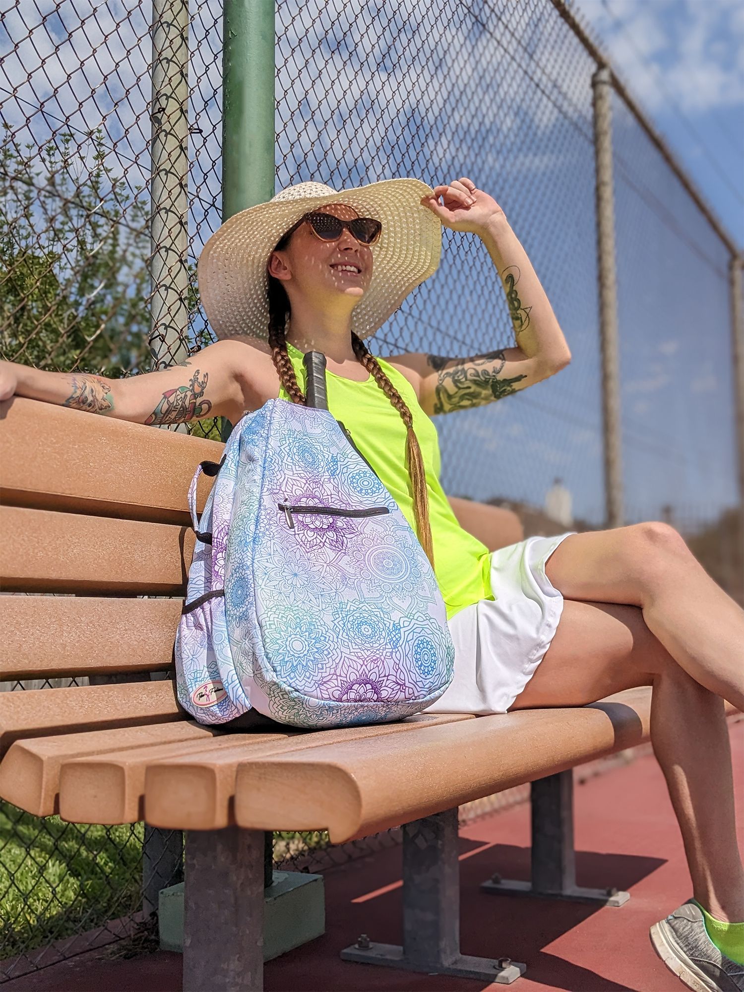 Taboo Fashions Ladies Tennis Backpack - Mandala Dreams