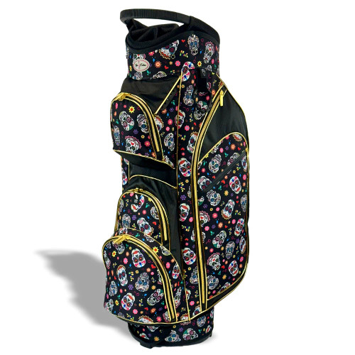 Womens Golf Cart Bag | 14-Way, Sugar Skulls | Taboo Fashions