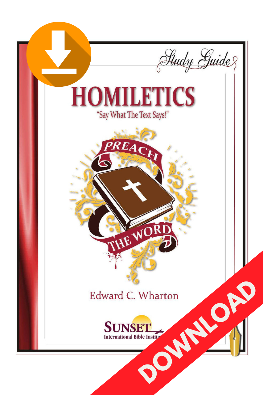 Homiletics I Study Guide Pdf Download Sunset Bookstore