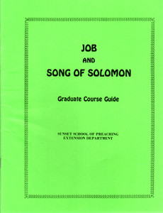 Job and Song of Solomon Study Guide for Classroom - Hobbs Job and Song of Solomon Study Guide for Classroom - Hobbs
