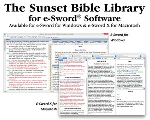Sunset Complete Bundle Bible Library for e-Sword (84 Books for Windows, Apple & Android) - Software Download Sunset Complete Bundle Bible Library for e-Sword (84 Books for Windows, Apple & Android) - Software Download