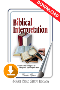 Biblical Interpretation (Speer) – Course Book (PDF Download) Biblical Interpretation (Speer) – Course Book (PDF Download)
