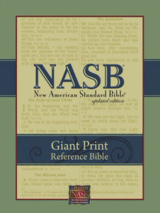 NASB (1995) Giant Print, Reference Bible, Burgundy Leather NASB (1995) Giant Print, Reference Bible, Burgundy Leather