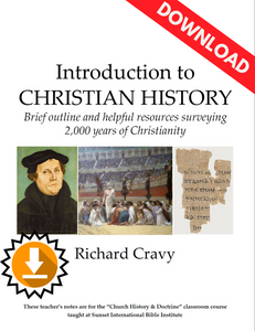 Introduction to Christian History Study Guide (PDF download) Introduction to Christian History Study Guide (PDF download)