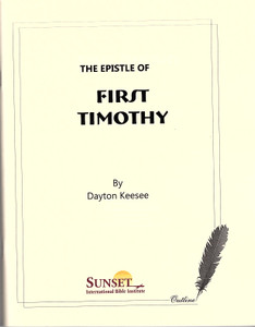 First Timothy Study Guide - Keesee