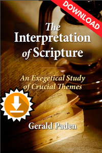 The Interpretation of Scripture (PDF download)