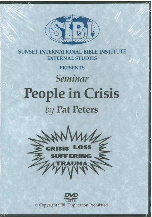 Seminar People in Crisis (Crisis, Loss, Suffering Trauma)