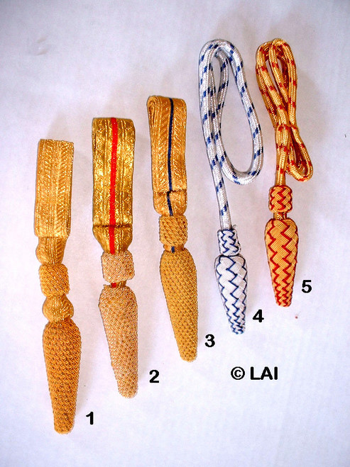 Officer's Sword Knot with acorn tassel