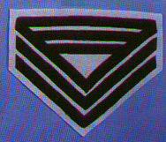 Civil war quartermaster sergeant chevrons three bars ties wool