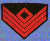 Civil war 1st sergeant chevrons three bars diamond wool