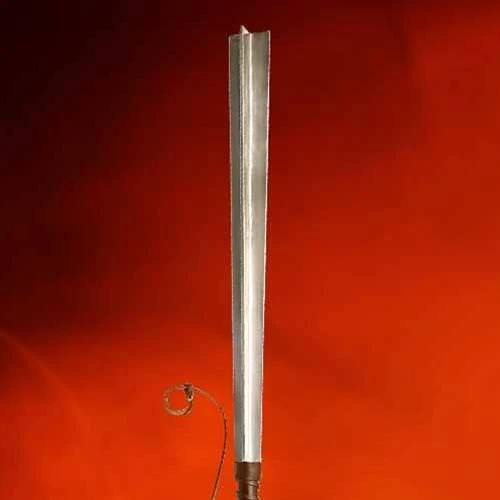 Medieval bar mace with four steel striking bars