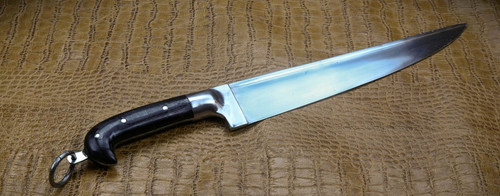 Afghan Khyber knife with full tang EN45 steel blade and buffalo horn grip
