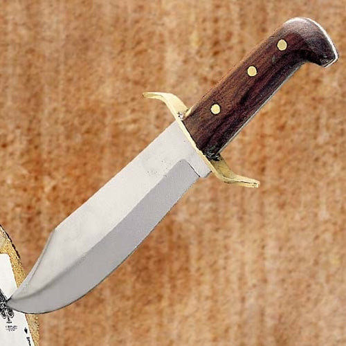 Throwing Bowie knife with stainless steel blade