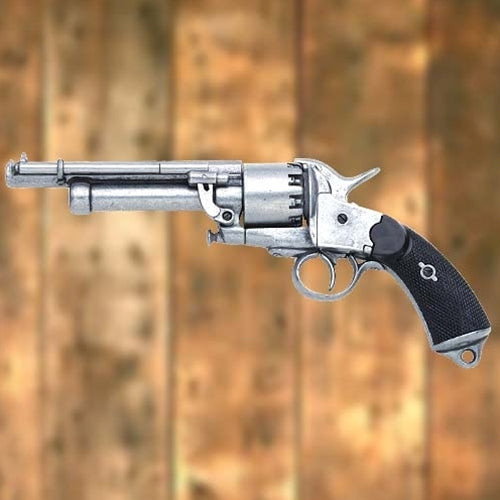 Le Mat Confederate Pistol non-firing Civil War gun replica with checkered simulated ebony wood grips