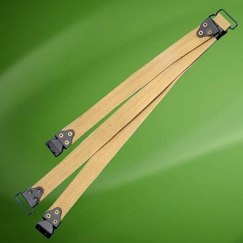 Thompson SMG Kerr Pattern Sling in tan canvas with steel clip mountings