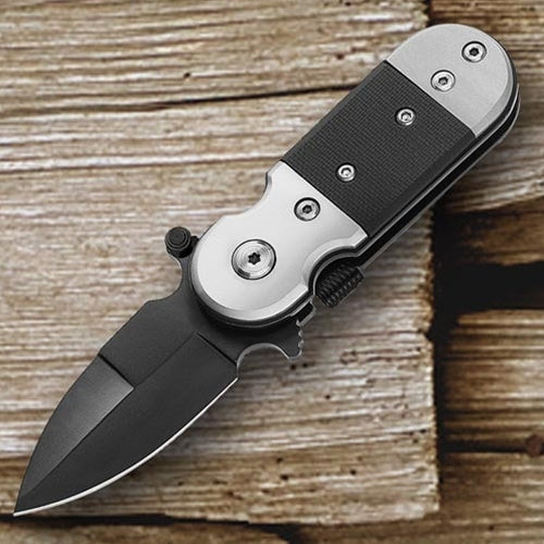 Compact pocket knife featuring a liner lock and pocket clip.