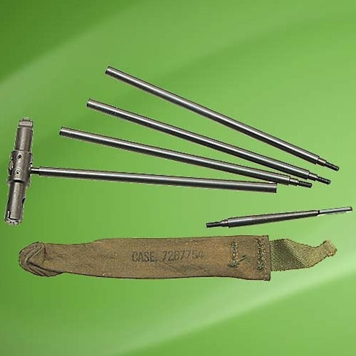 M1 Garand M10 buttstock cleaning kit with canvas storage pouch.