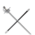 Deschaux Rapier with decorative three ring hilt