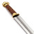 Traditional Seax knife with brass guard