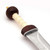 Maintz Pattern Roman Gladius has high carbon steel blade, wasp waist, long point, bone grip, scabbard with ornate brass