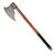 Crusader Axe with cross cutout sharpened blade