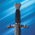 Medieval full tang dagger featuring the Battlecry black finish.