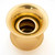 Antique-style brass spittoon inspired by frontier saloons.