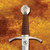Accolade Dagger with high carbon steel blade and leather sheath.