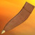 Leather kukri knife sheath with brass tip