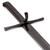 Two-handed Grosse Messer crafted from 1075 high carbon steel.