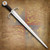 King Henry V Sword from Windlass, designed for fast cutting and thrusting, has a sharp high carbon steel blade