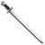 Renaissance German mercenary sword with sharpened steel blade and decorative twisted guard.