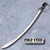 cavalry saber 1055 carbon steel sword leather scabbard