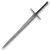 ringwraith sword replica leather grip steel blade