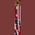 Civil War Confederate officer saber with leather-wrapped grip.