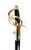 AN XII French cavalry saber replica with fullered steel blade and brass guard.