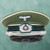 German WWII reproduction officer visor cap for historical reenactment.