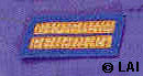 first lieutenant insignia Civil War Confederate collar pair with gold bars